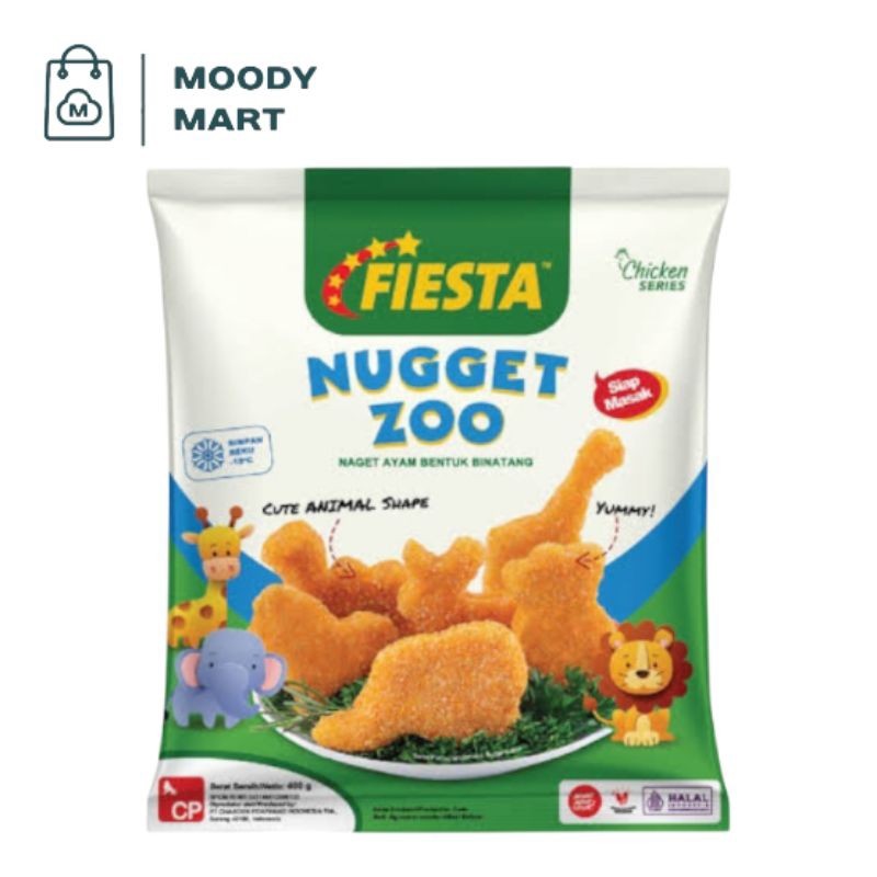 

Fiesta Chicken Nugget Zoo 400gr / Fiesta Naget Ayam Bentuk Binatang 400gr