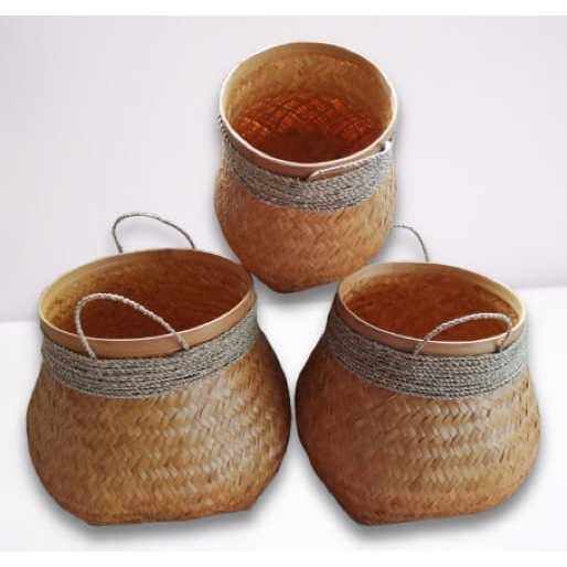 Keranjang Anyaman Bambu