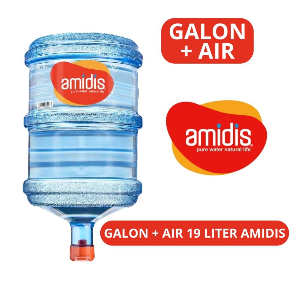 

Air AMIDIS Galon + Isi Refill 19 Liter Asli Dan Bersegel Siap Minum Setiap Hari