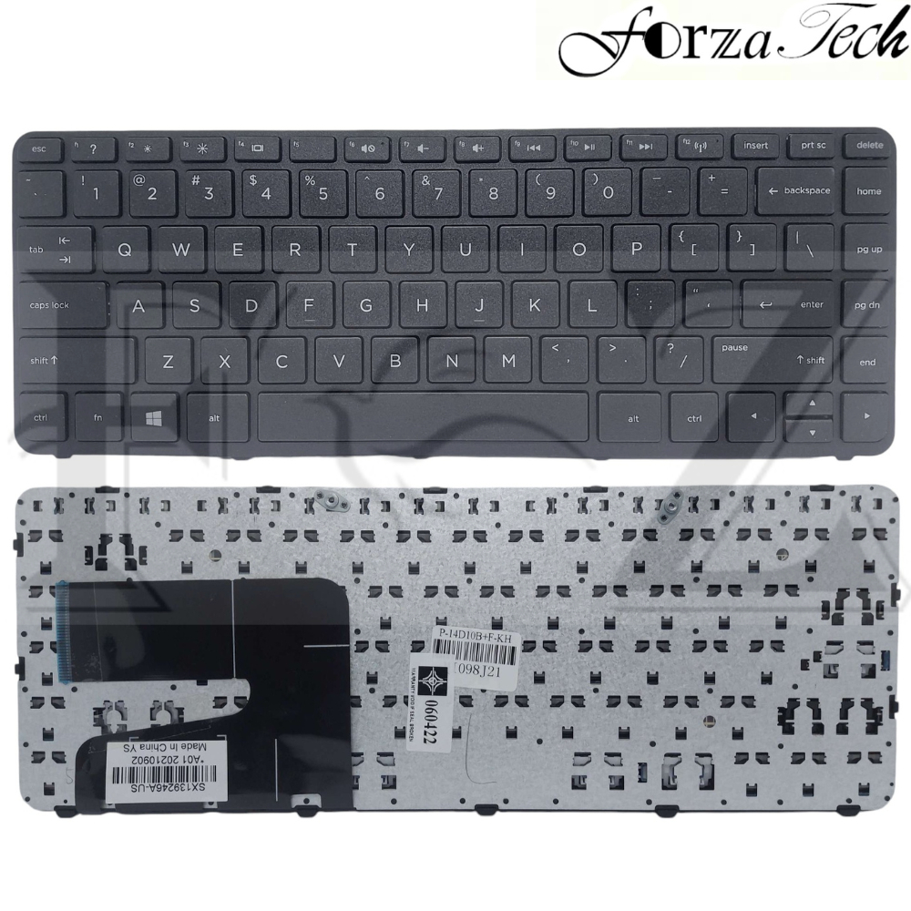 Keyboard Laptop HP Pavilion 14-d003au 14-d004ax 14-d006tu 14-d008au with Frame Hitam BERGARANSI NEW
