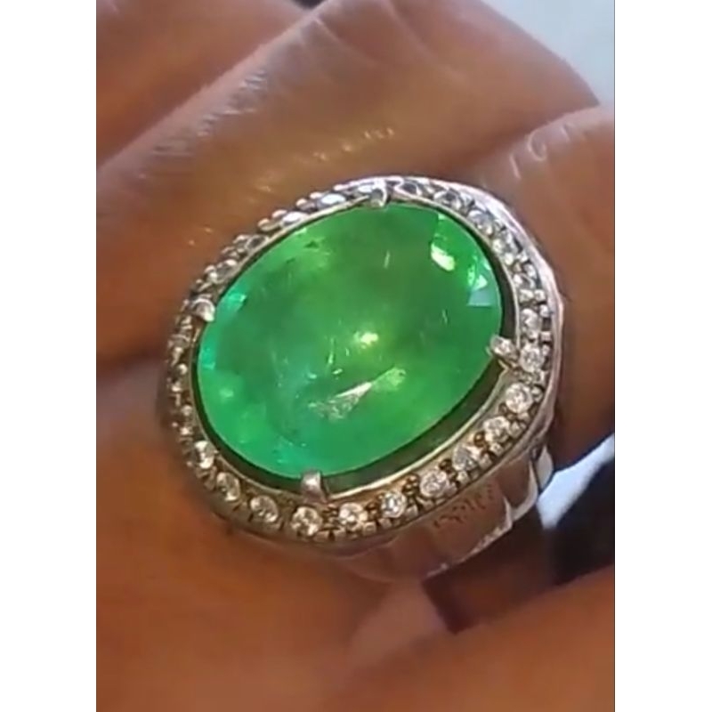 Natural Zamrud Colombia Lawasan Jumbo Super Kristal 