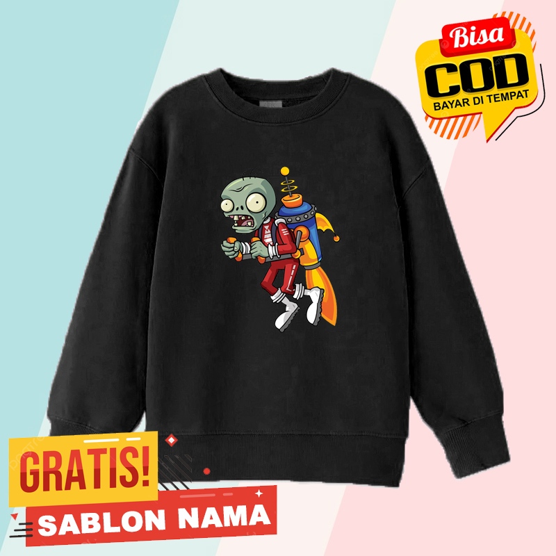 Sweater Anak Zombie Rocket / Sweater Anak Laki Laki & Perempuan Zombie Rocket