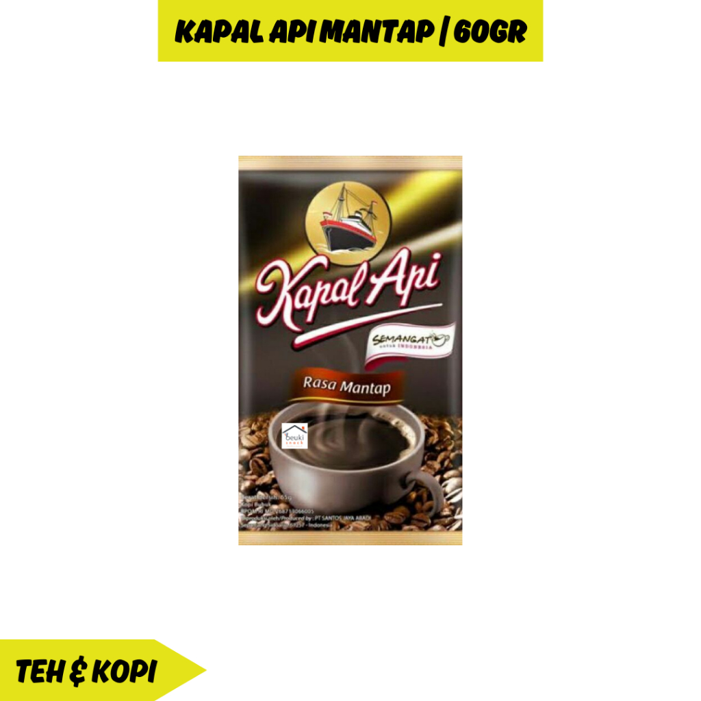 

Kapal Api Mantap Kopi Murni 100% Kemasan 60gr