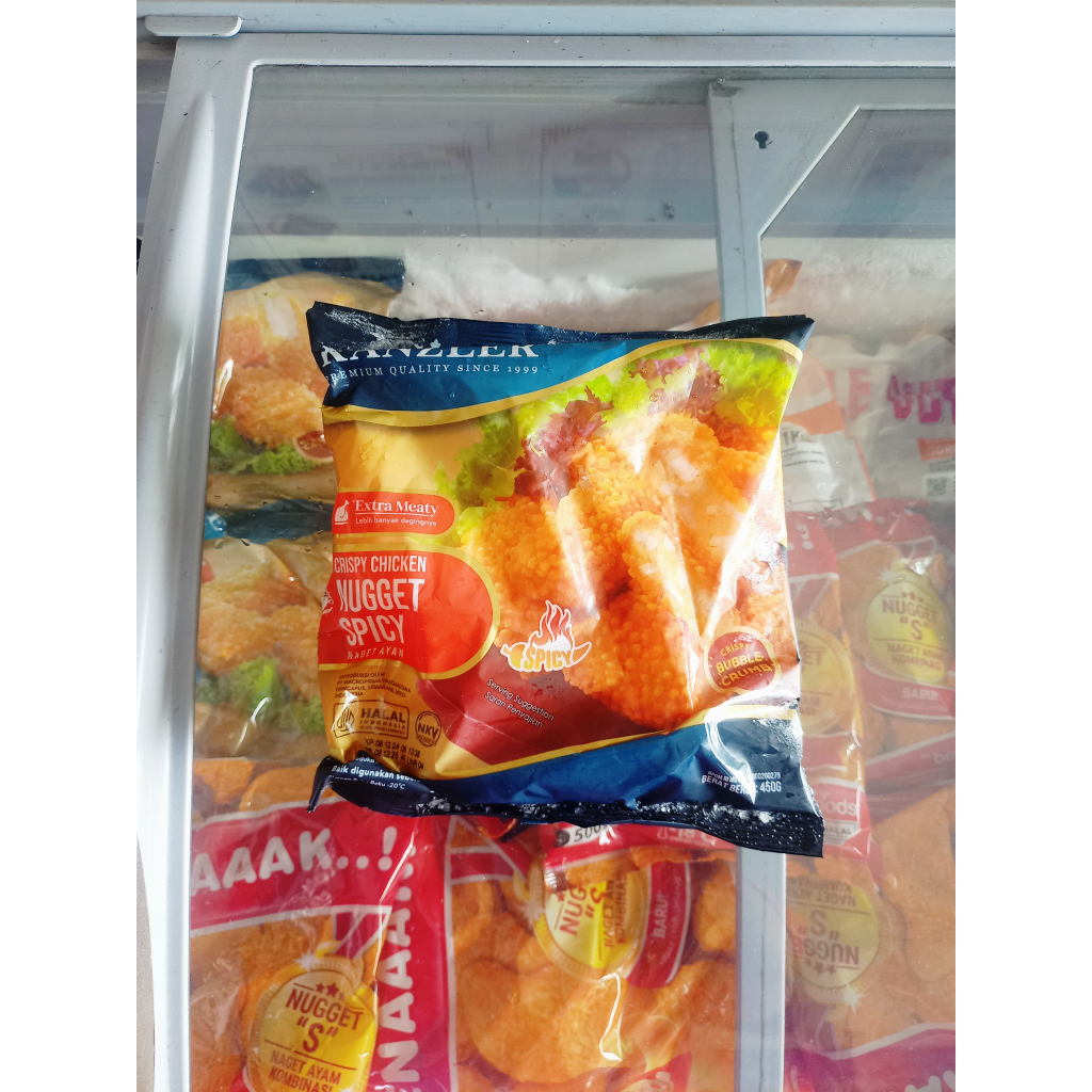 

Frozenfood KANZLER Nugget Ayam Crispy Spicy 450gr