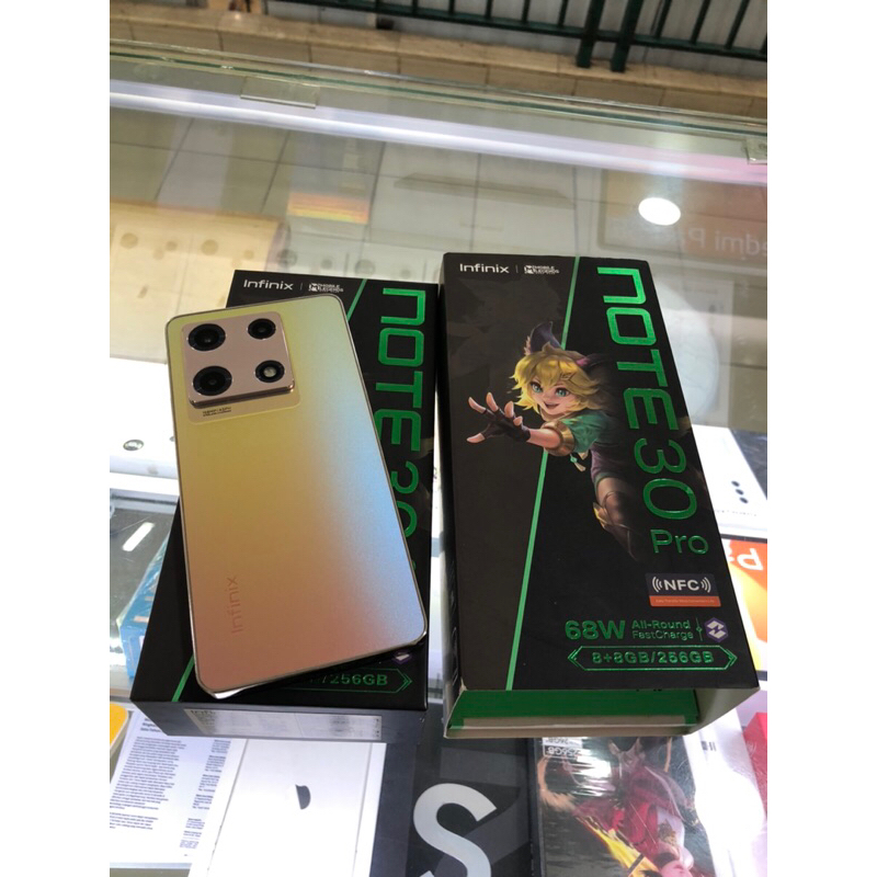 infinix note 30pro 8+8/256gb second komplit no minus