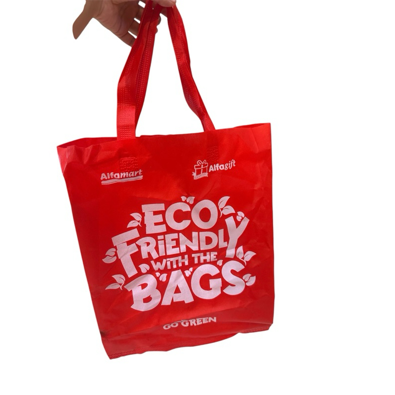 

ALFAMARY ALFAGIFT SpundBond / Tas Bahan Kain Authentic Tote bag Paper bag Tas Kain