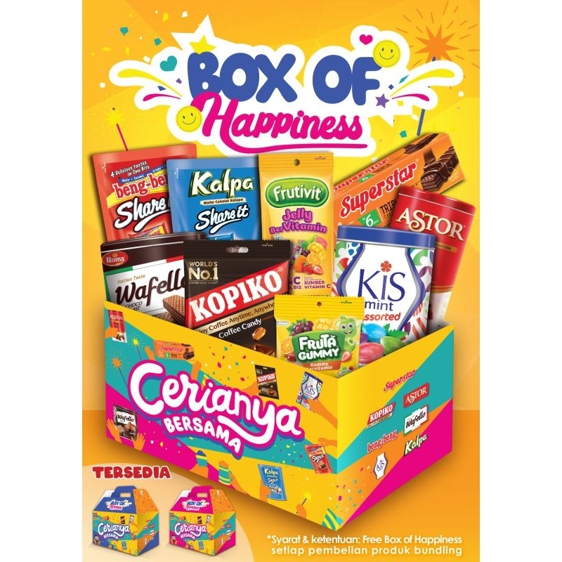 

READY Parcel Paket Box of Happiness PARSEL LEBARAN/BINGKISAN/HAMPERS PARCEL MAYORA PAKET BOX OF HAPPINESS 2025 FREE BOX