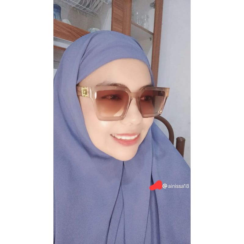 Kacamata Wanita/Kacamata Gaya Gradasi Coklat