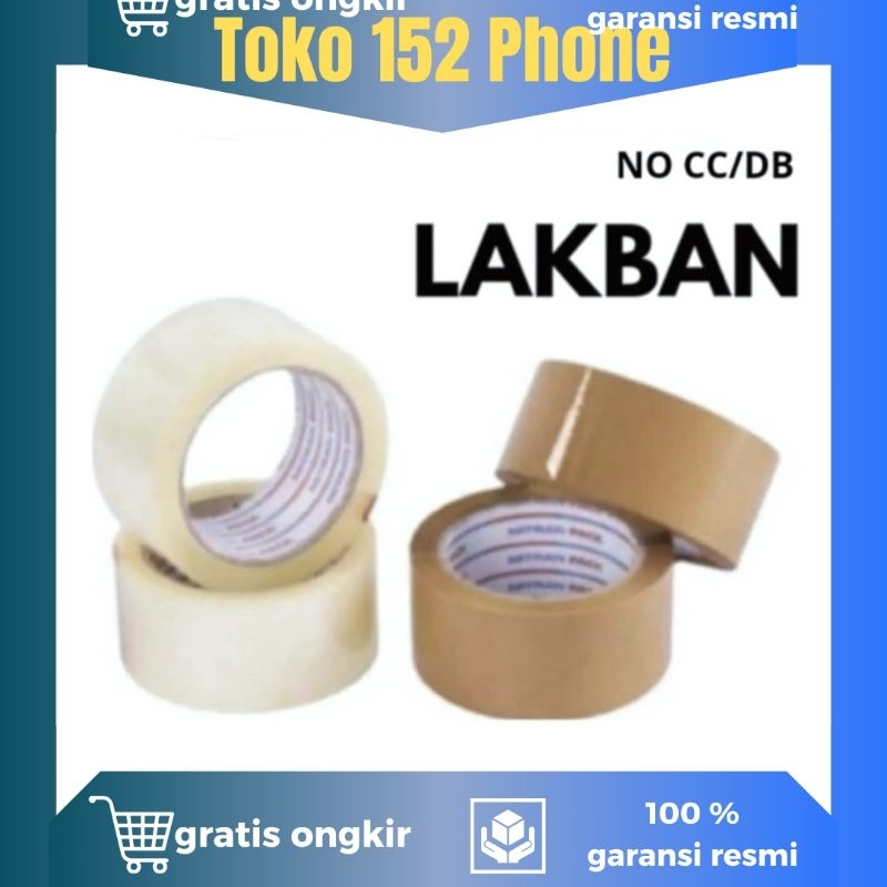

Lakban bening- Lakban coklat ekonomis 45mmx 90 yard