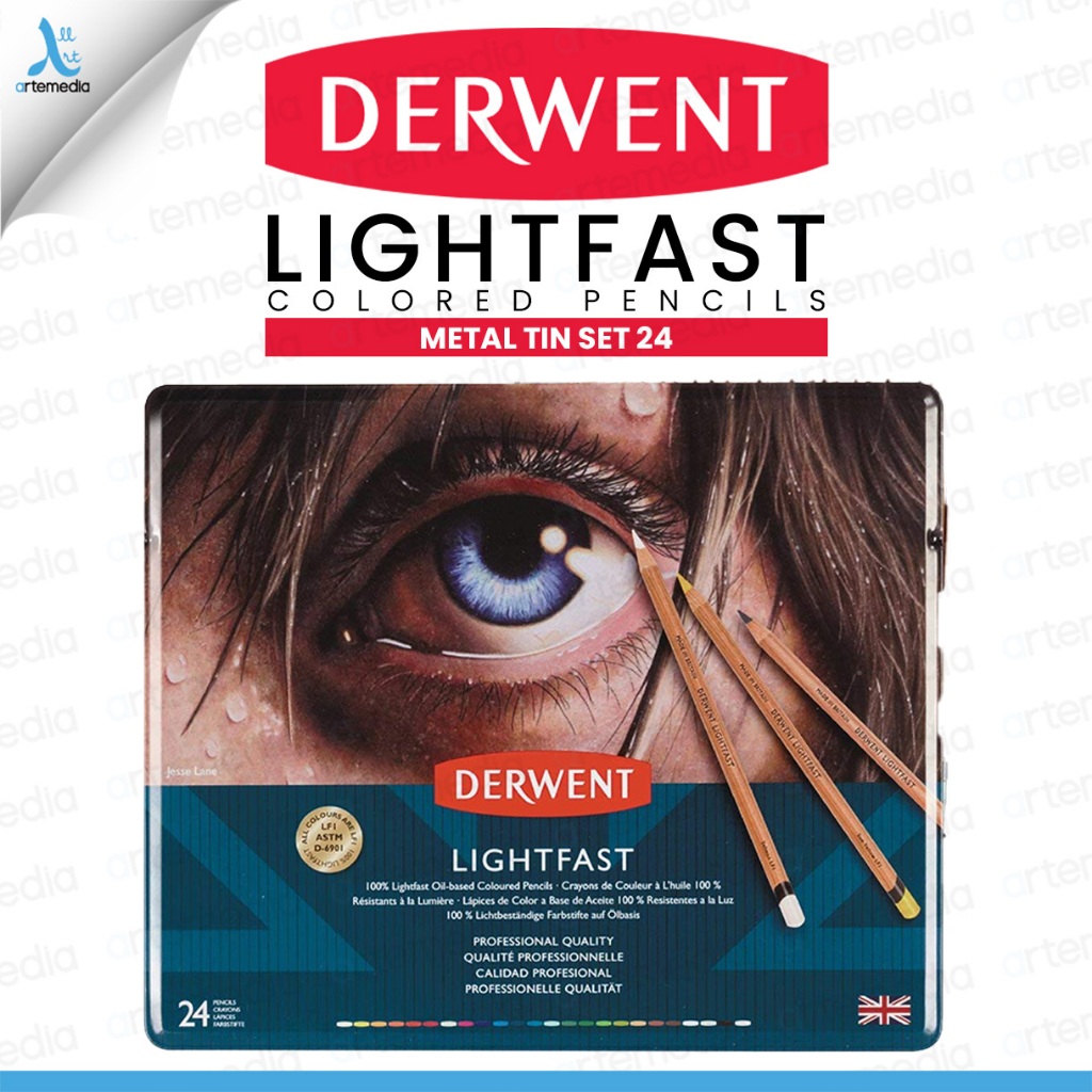 

Derwent Lightfast Color Pencil Pensil Warna Set 24