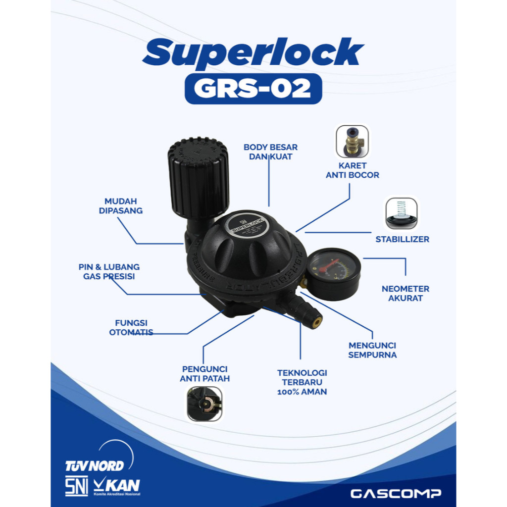 GASCOMP REGULATOR Superlock GRS-02