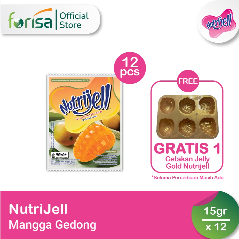 

Nutrijell Reguler Rasa Mangga Gedong Box - 12x15 gr Free Cetakan Gold