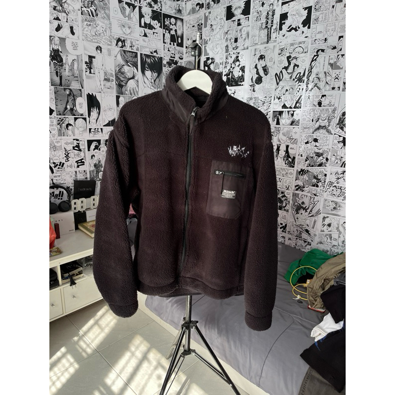 (preloved) sherpa jacket miracle mates streetwear local brand second original