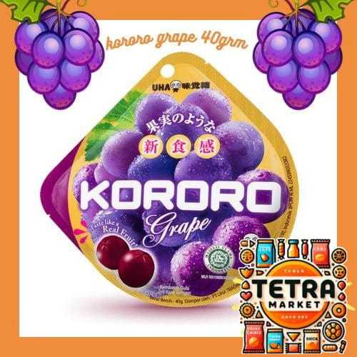 

UHA Kororo Grape Fruit Jelly Candy / Japanese permen jeli Anggur 40g