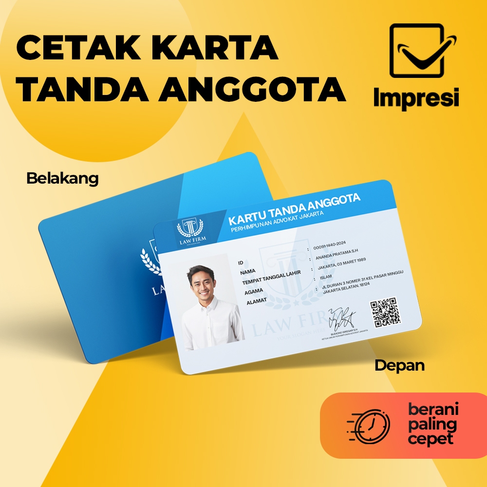 

Cetak ID Card Custom ID Card Karyawan Custom Kartu Tanda Anggota