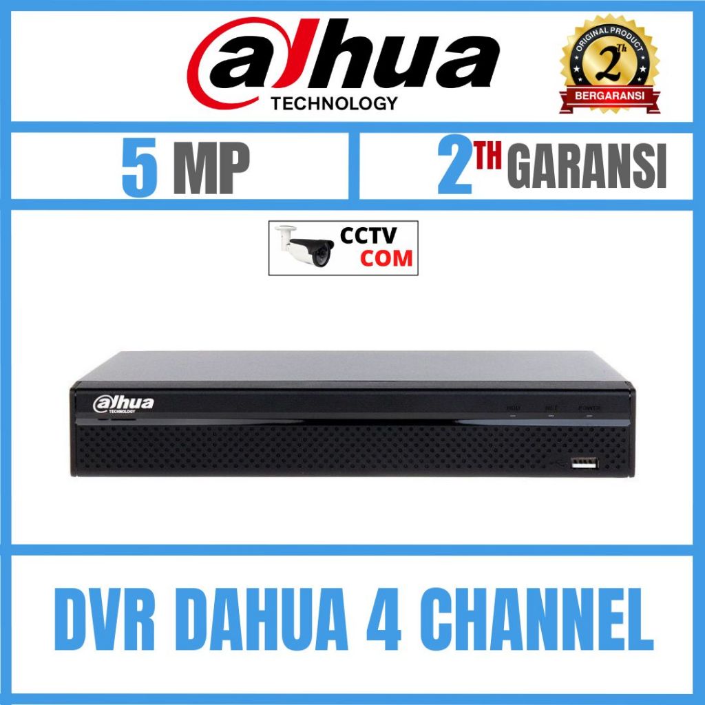 DVR XVR 4 CHANNEL DAHUA 5MP HDCVI