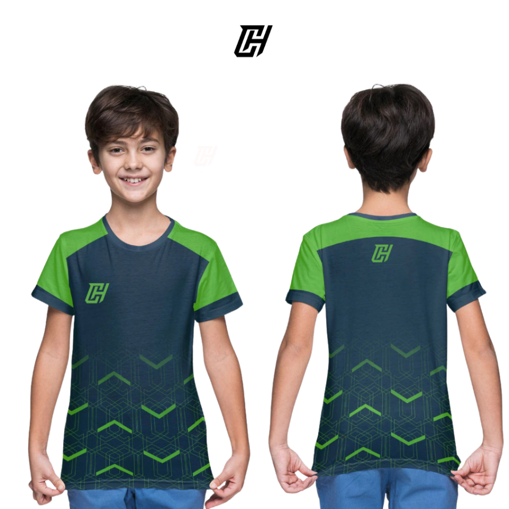 Baju Kaos Jersey Anak Olahraga Badminton Varian Desain Terbaru Customhade