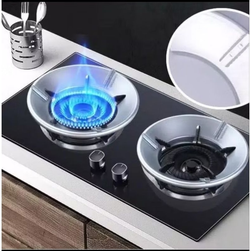 Cover Kompor Tatakan Kompor Pelindung Api Kompor Gas Pelindung Anti Angin Kompor Gas Penahan Angin