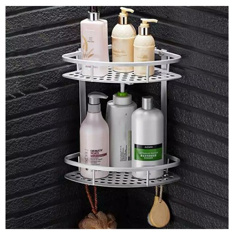 RAK SUDUT KAMAR MANDI STAINLESS / RAK SEGITIGA SHENAR