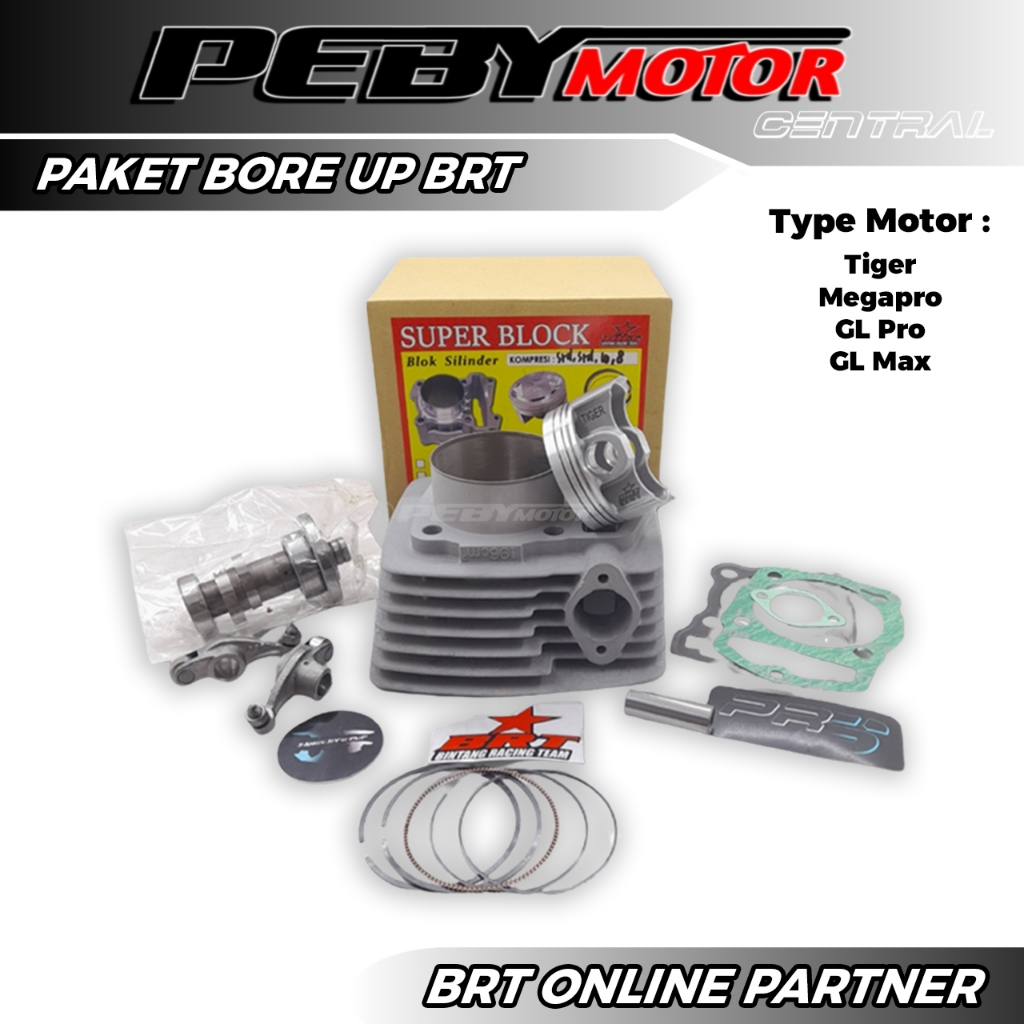 Paket Bore Up BRT Tiger Megapro Old GL Pro GL Max Ceramic