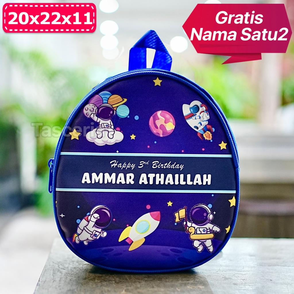 Tas Ransel Telur Souvenir Custom Anak Astronot