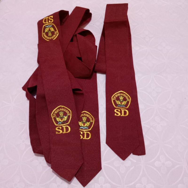 Dasi panjang SD bordir