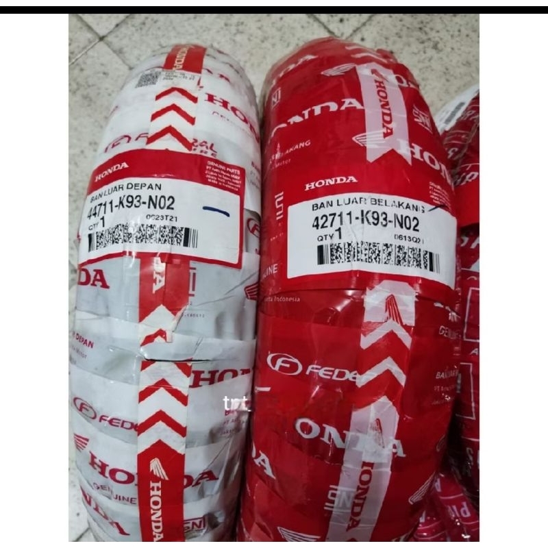 ban tubeless federal 110/90 100/90 ring 12