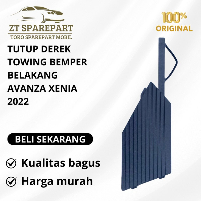 TUTUP DEREK TOWING BEMPER BELAKANG AVANZA XENIA 2022 ORIGINAL