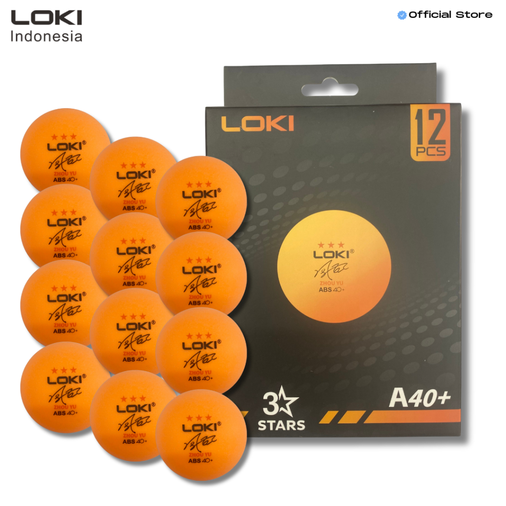 LOKI 3 STARS Orange Pingpong Ball - Table tennis