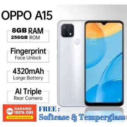 Hp OPPO A15S RAM 8+256GB 4G LTE Garansi 1 Tahun Grosir