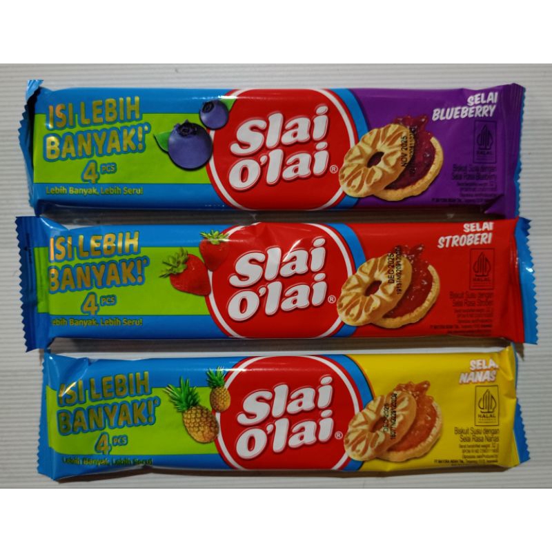 

Slai Olai Selai Pink/Blueberry/Stroberi 32 Gram (1 Bks)