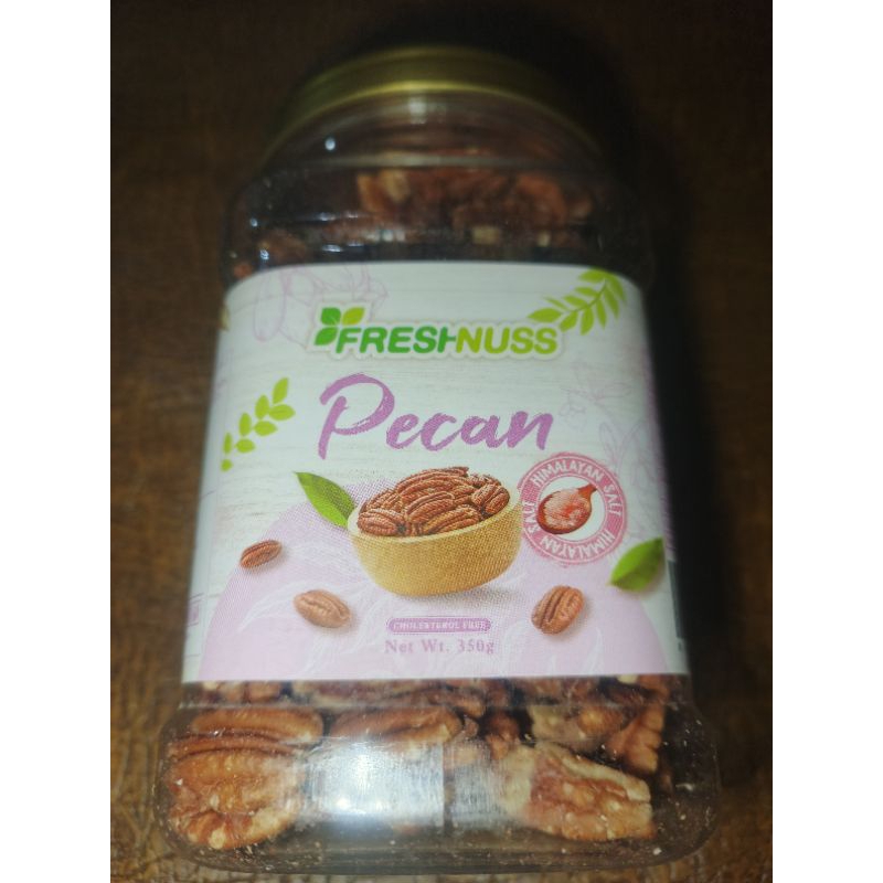 

Freshnuss Roasted Pecan / Kacang Pecan Walnut Panggang 350gr Himalayan Salt Kemasan Toples