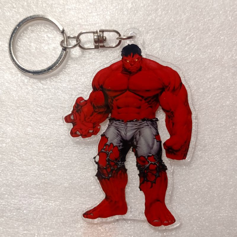 ganci akrilik Red Hulk / keychain gantungan kunci Red Hulk Hulk merah / Hulk merah red Hulk