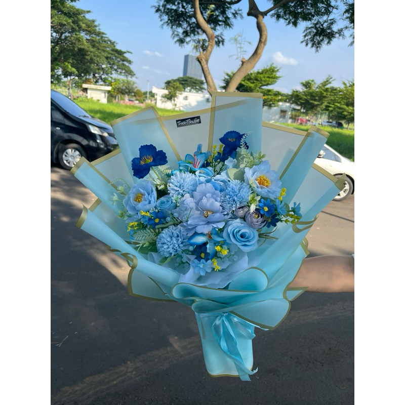 Large Size - Bouquet Bunga Artificial Buket Bunga Palsu Buket Wisuda Bunga Artificial Hadiah Wisuda 