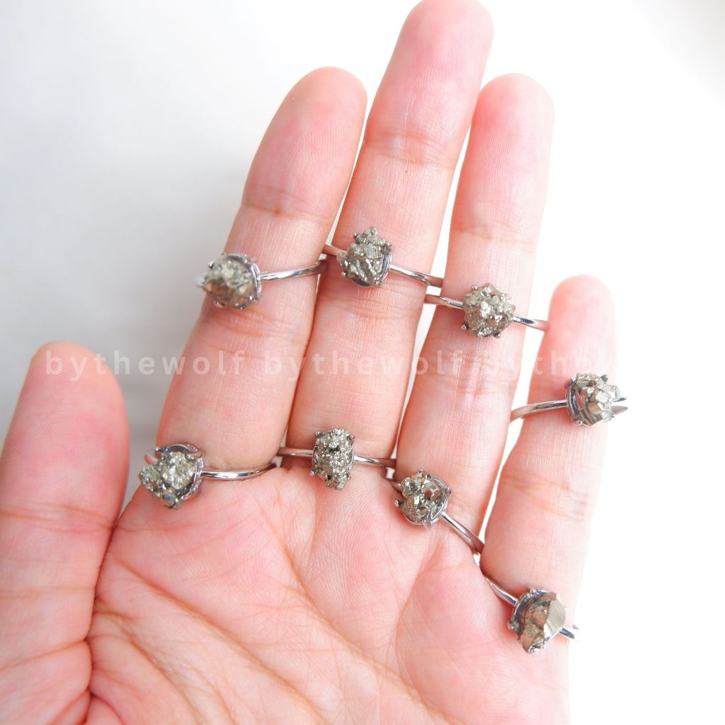 Tarotbythewolf - Pyrite Ring - Cincin Pyrite