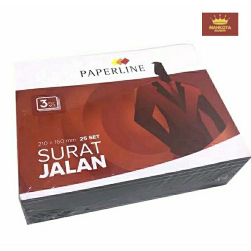 

Buku Surat Jalan 3 Ply Paperline isi 25 set (10 buku)/Suŕat Jalan Paperline 3 Ply
