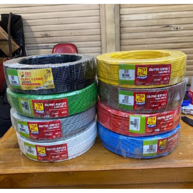 Kabel Jembo NYAF 1.5MM NYAF 1.5MM Serabut Panjang 100Meter
