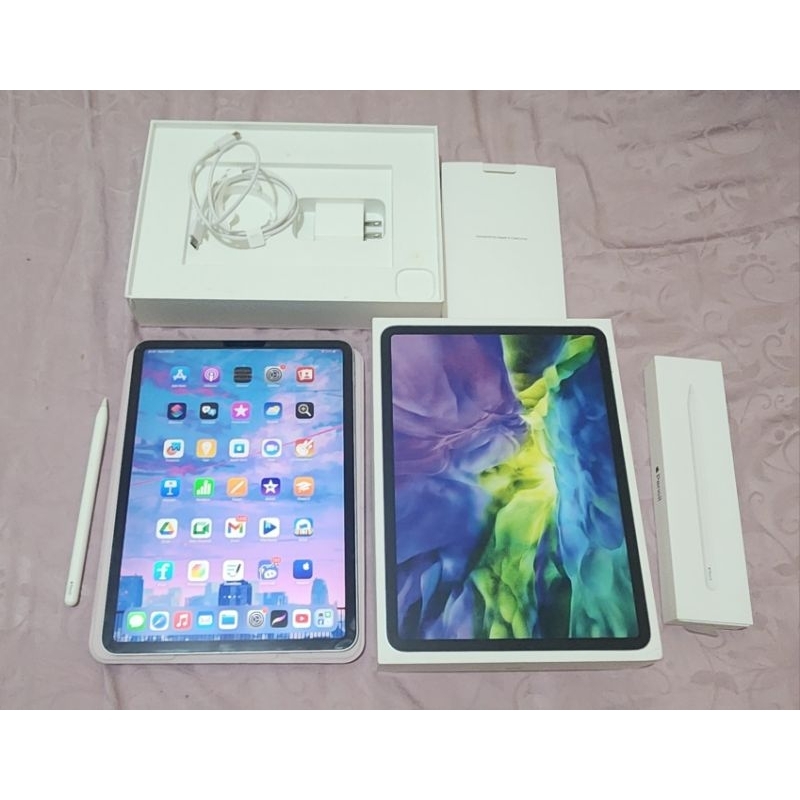 1Set Ipad Pro Gen2 11 inch 256gb Silver WiFi Only Second + Apple Pencil Gen 2 Second - Intern