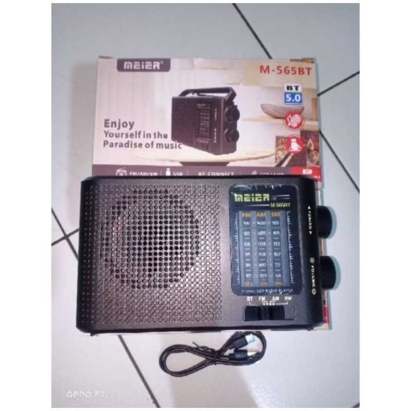 RADIO FM JADUL MEIER M-565 BT AM SW BLUETOOTH USB MICRO SD PLAYER ADA SENTER