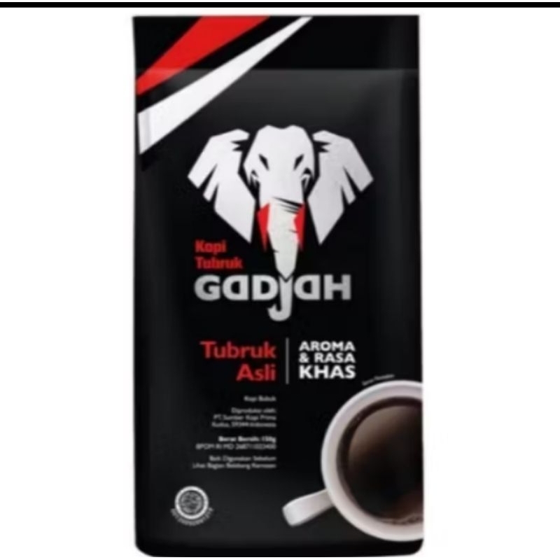 

kopi tubruk asli gadjah pouch 138gr gajah