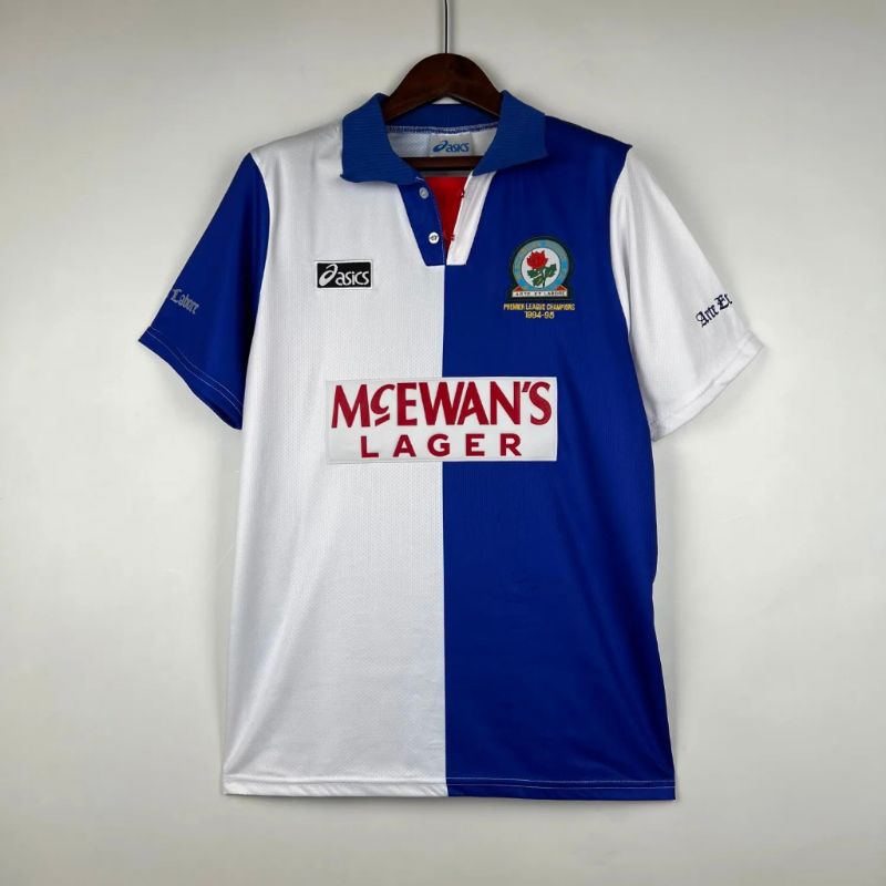 Retro Jersey Blackburn Rovers home - Full printing - Free Custom Name set