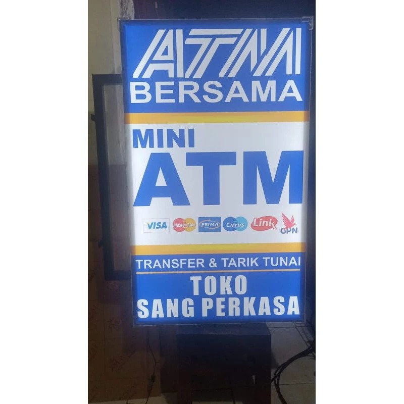 

Neon Box 100 x 60 cm/ 100 x 50 cm tampilan 2 sisi