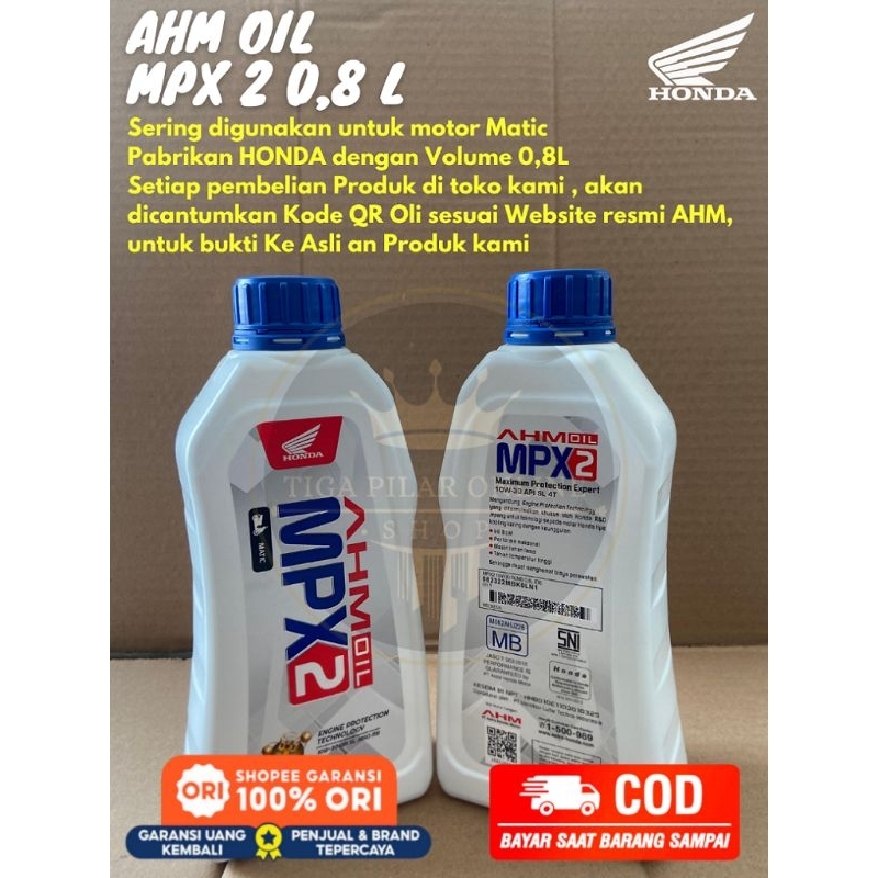 OLI MATIC AHM MPX 2 0,8L ORI