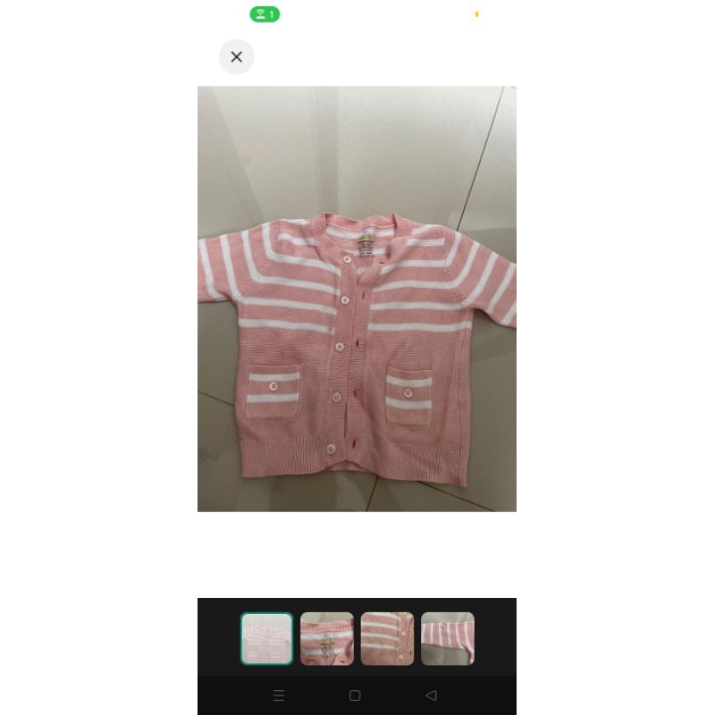 Cardigan bayi (bamboo&bub)