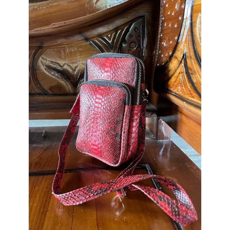 Tas hp kulit ular pyton