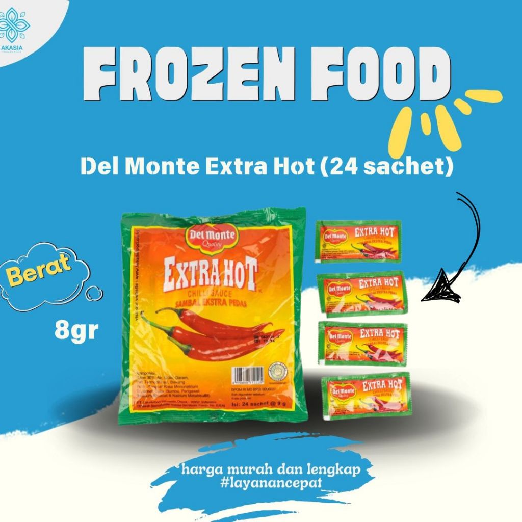 

DelMonte Extra Hot dan Tomat Sauce Sachet