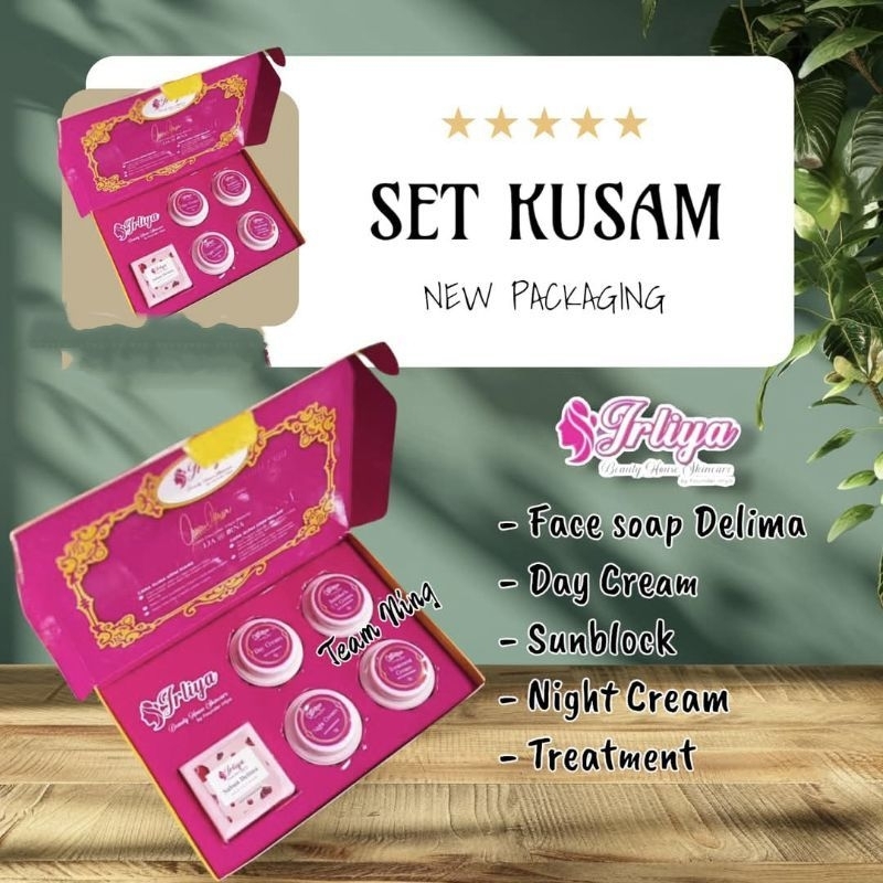 Irliya Beauty Skincare Set Kusam 5in1