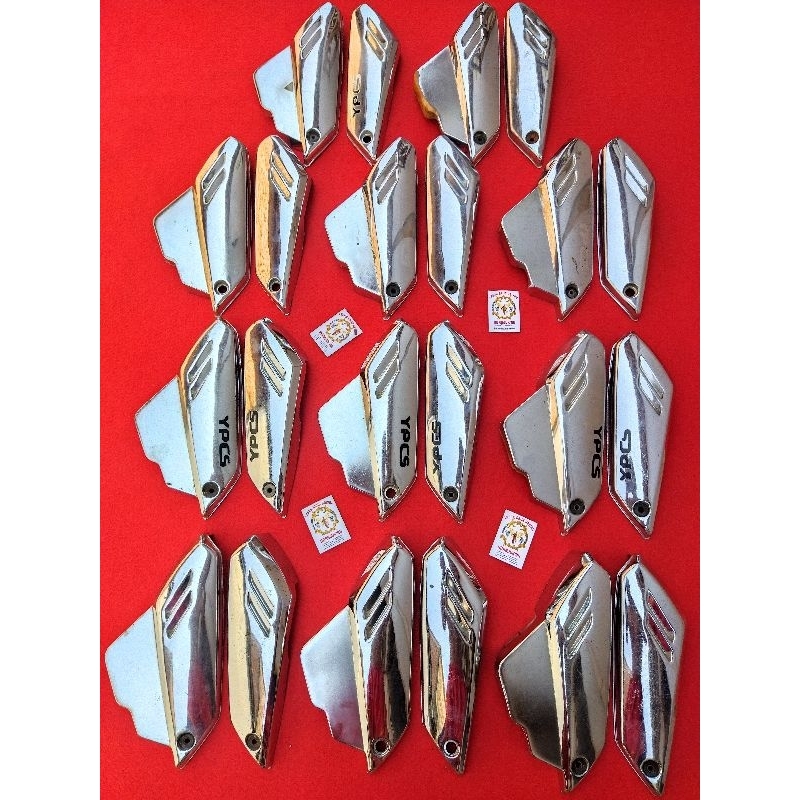 Tutup Cover Aki Box Samping Force 1 One Crypton Fiz Lama SE Original Chrome