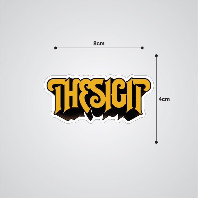 

stiker indie band THESIGIT rocknroll vinyl waterproof aestethic