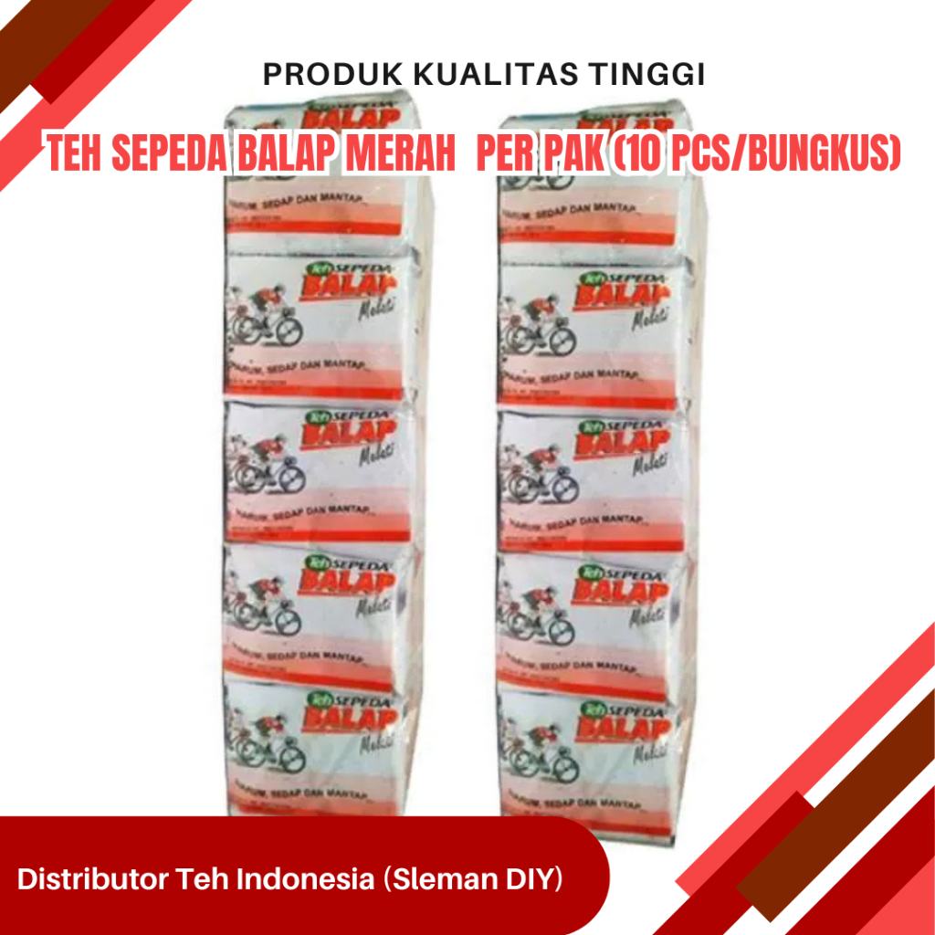 

Teh Sepeda Balap Merah Per Pak (10 Pcs/Bungkus)